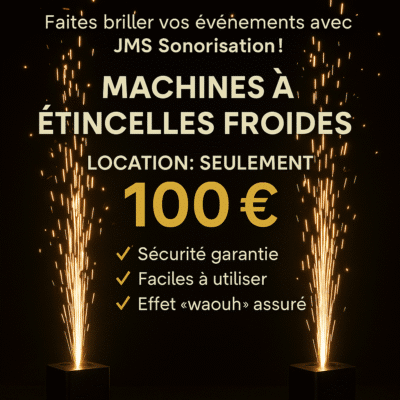 Pack location de 2 machines à étincelles froide