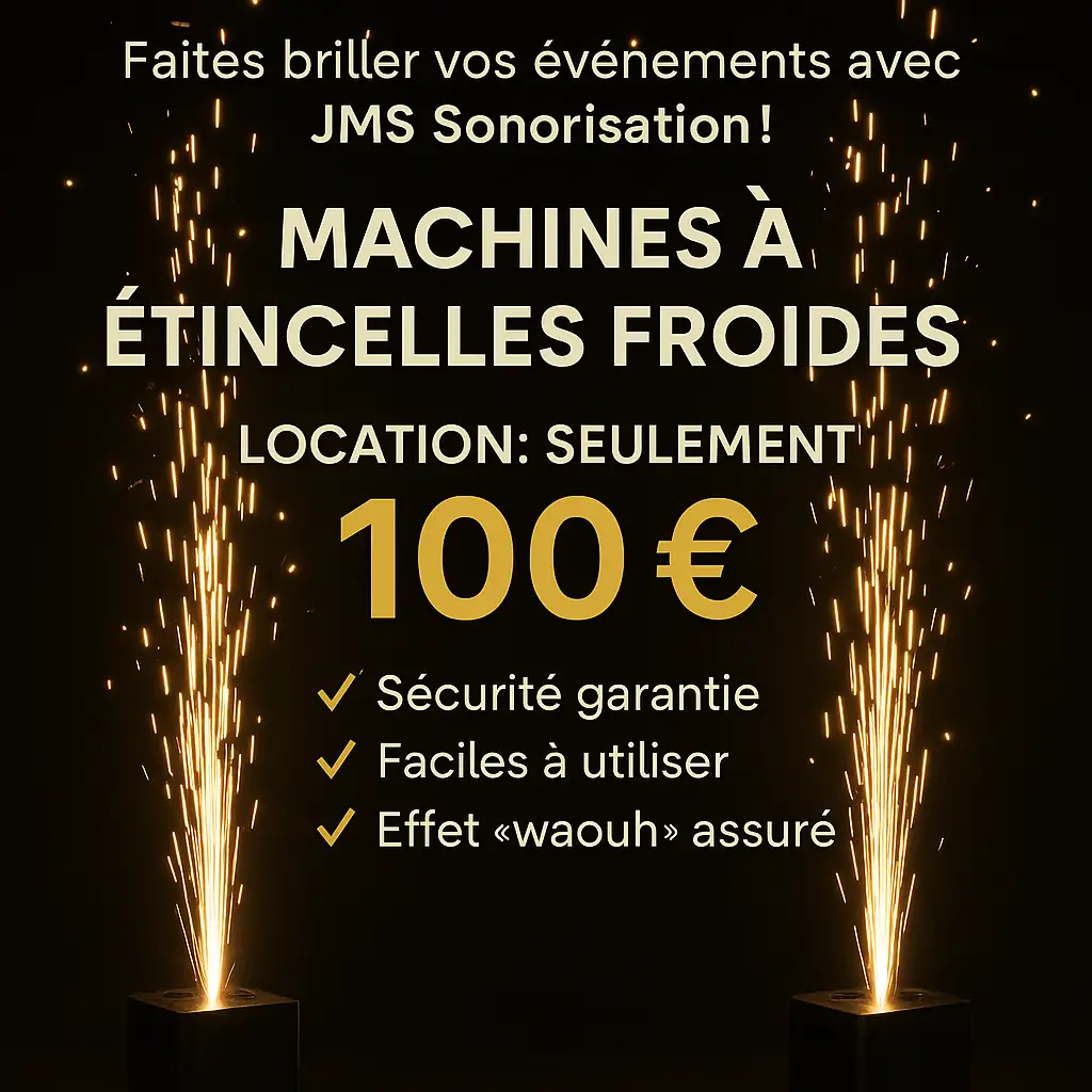 pack de 2 machines à étincelles froides + Poudre